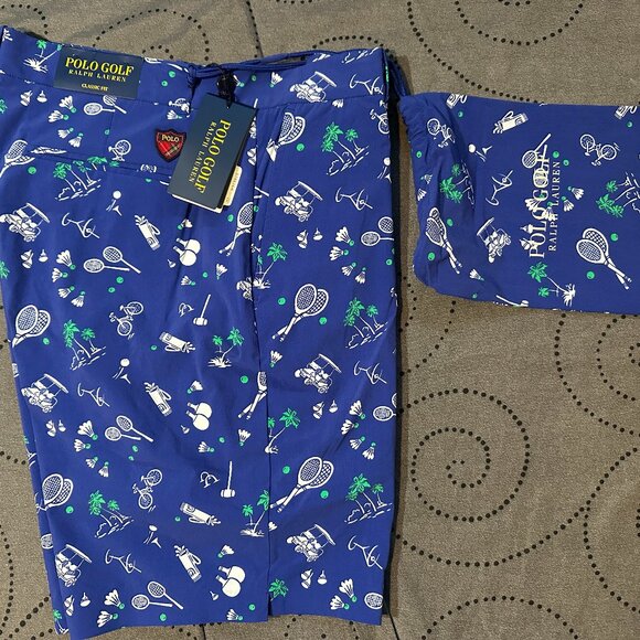 POLO RALPH LAUREN CLASSIC FIT GOLF SHORTS OR SWIM TRUNKS POUCH SIZE 32 MEN $125 - Picture 1 of 8